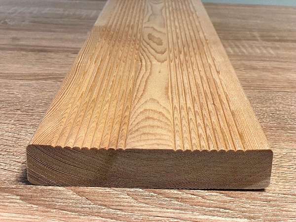 Larch decking boards